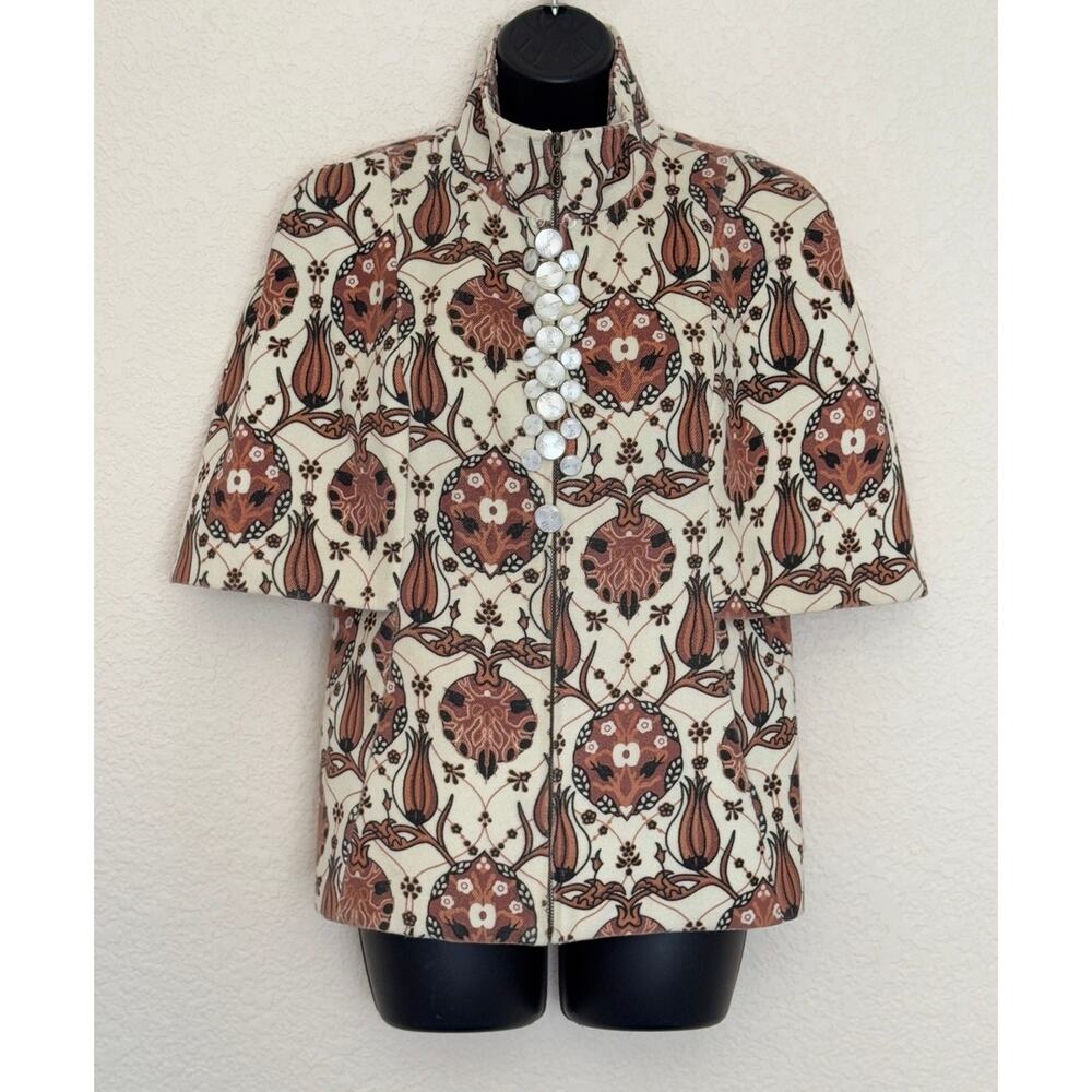 Cop Copine Molene Wool Jacket Full Zip High Collar Eclectic Old Money, S